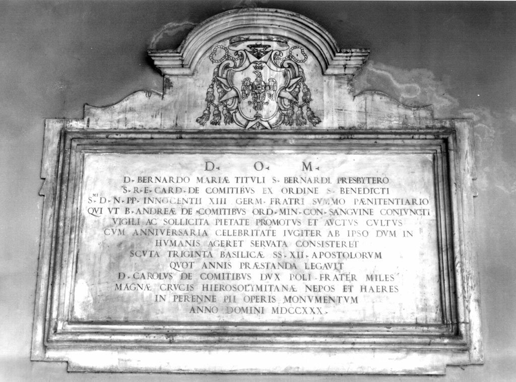 lapide - ambito romano (sec. XVIII)